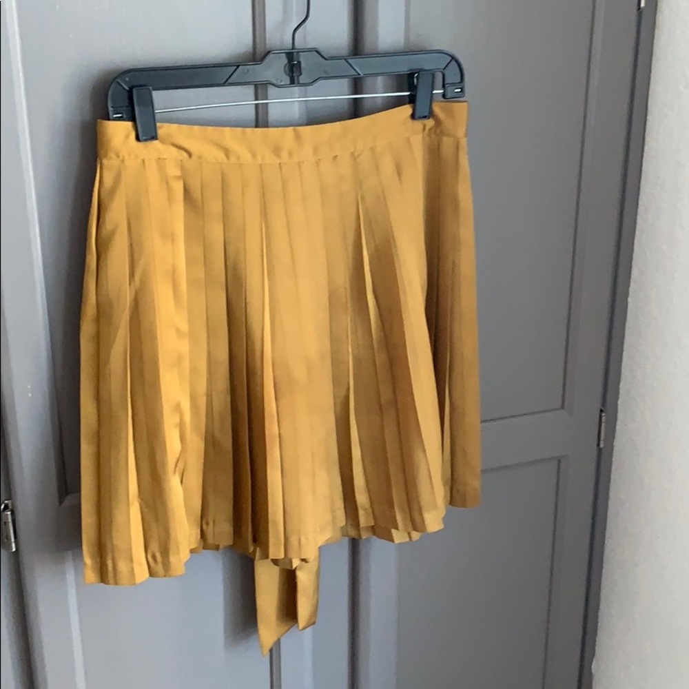Gold pleated skirt from GAP